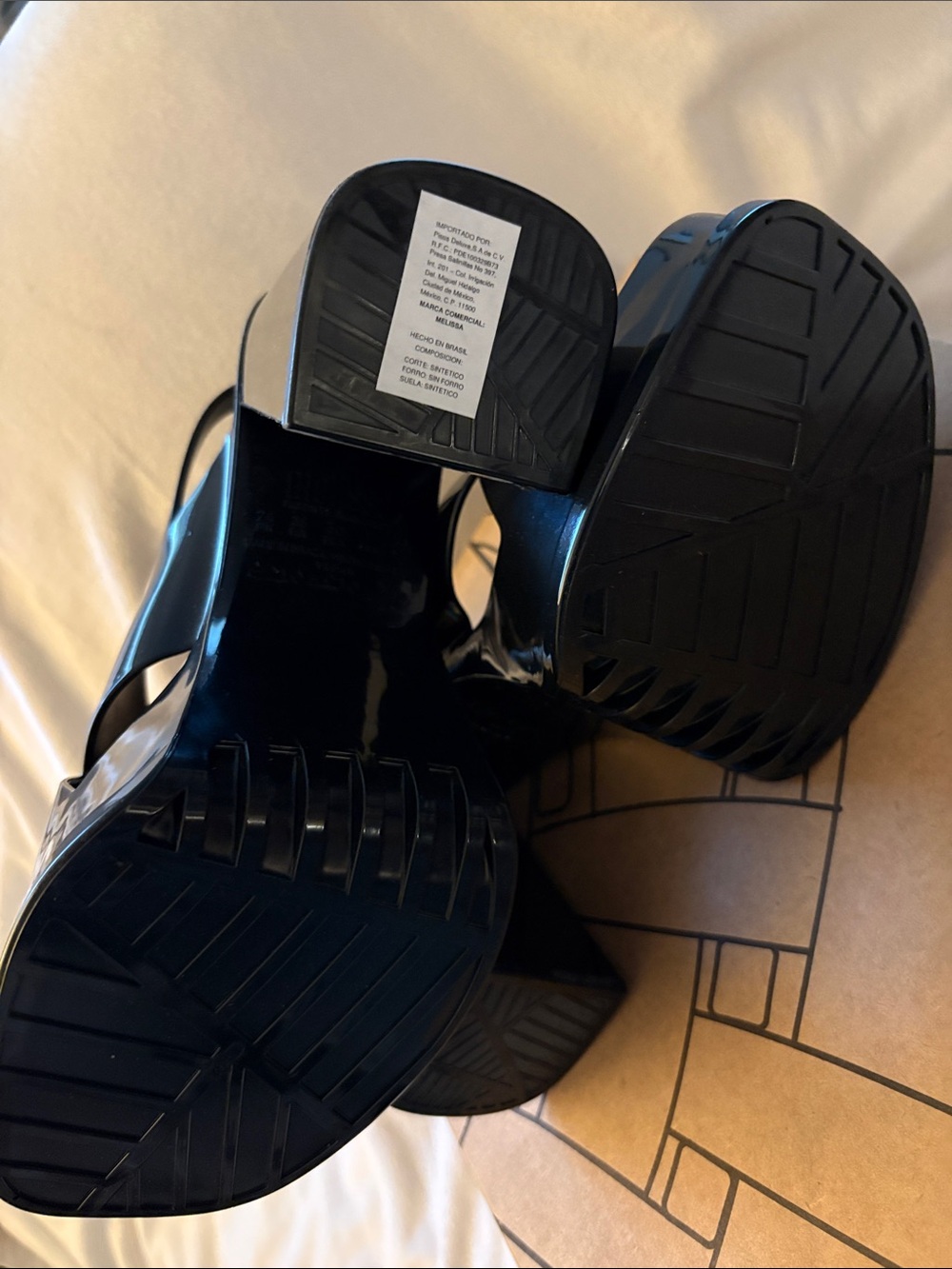 NWT Melissa Dance Slingback Platform Sandal in Black - Picture 12 of 14